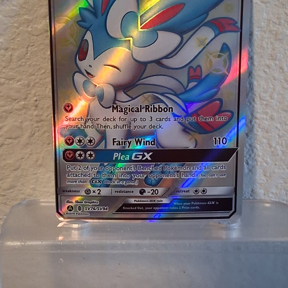 Sylveon GX SV76/SV94 Hidden Fates: Shiny Vault Holo MINT- GEM MINT